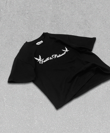 TWOLAWS BLACK FAITH & PATIENCE T SHIRT